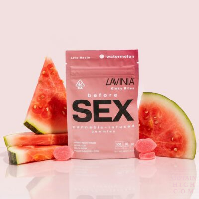 Watermelon Kinky Bites Before Sex Gummies by Lavinia obtain high